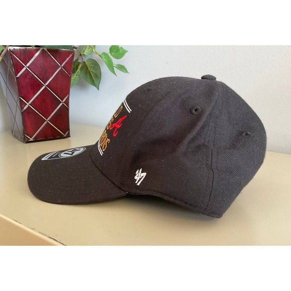 '47 Atlanta Braves 2021 World Series Champions MVP Adjustable Hat Black - Picture 2 of 9